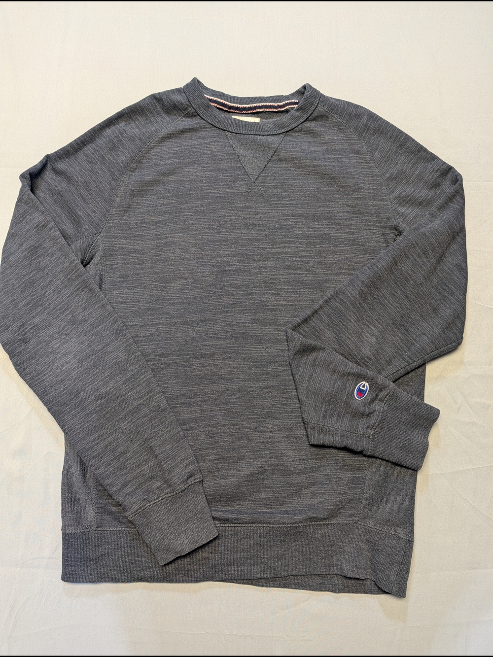 Champion Crewneck Sweater Mens Size M Heather Gray Pullover